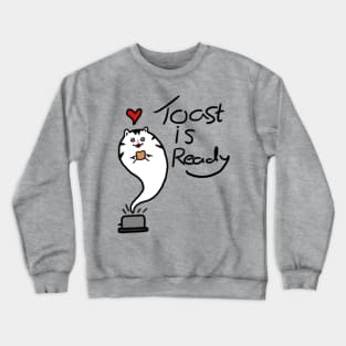 Toast Cat Crewneck Sweatshirt